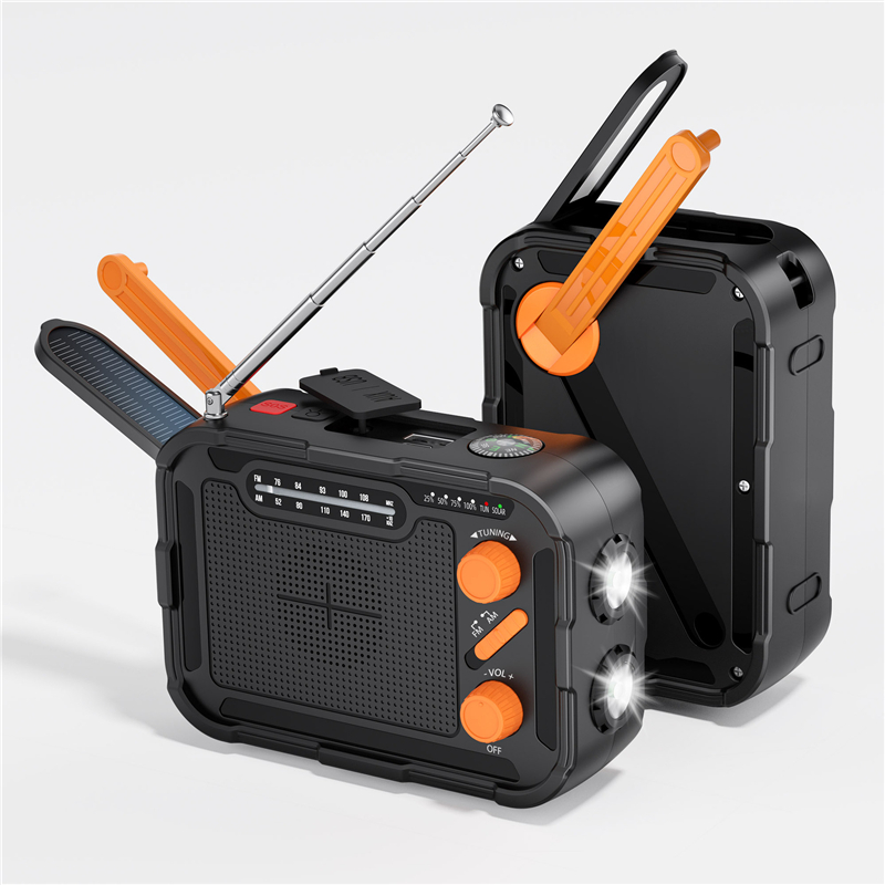Solar Emergency Charger - 5000mah Notfall Solar Power Bank Radio