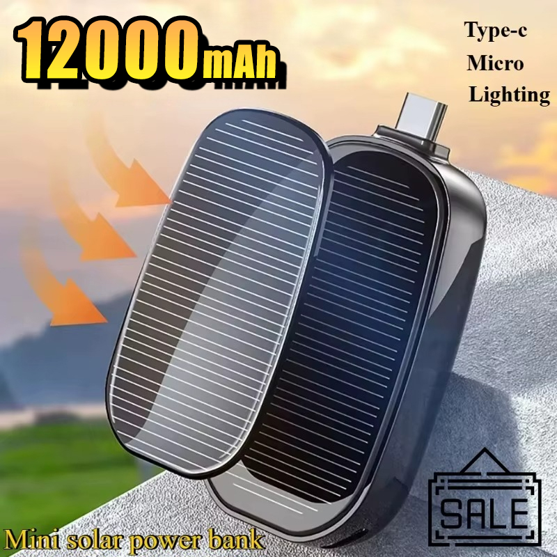 Solar Emergency Charger - Notfall-Solar-Mini-Powerbank Schlüsselanhänger Tragbares Ladegerät Kleine Outdoor-Camping-Außenbatterie