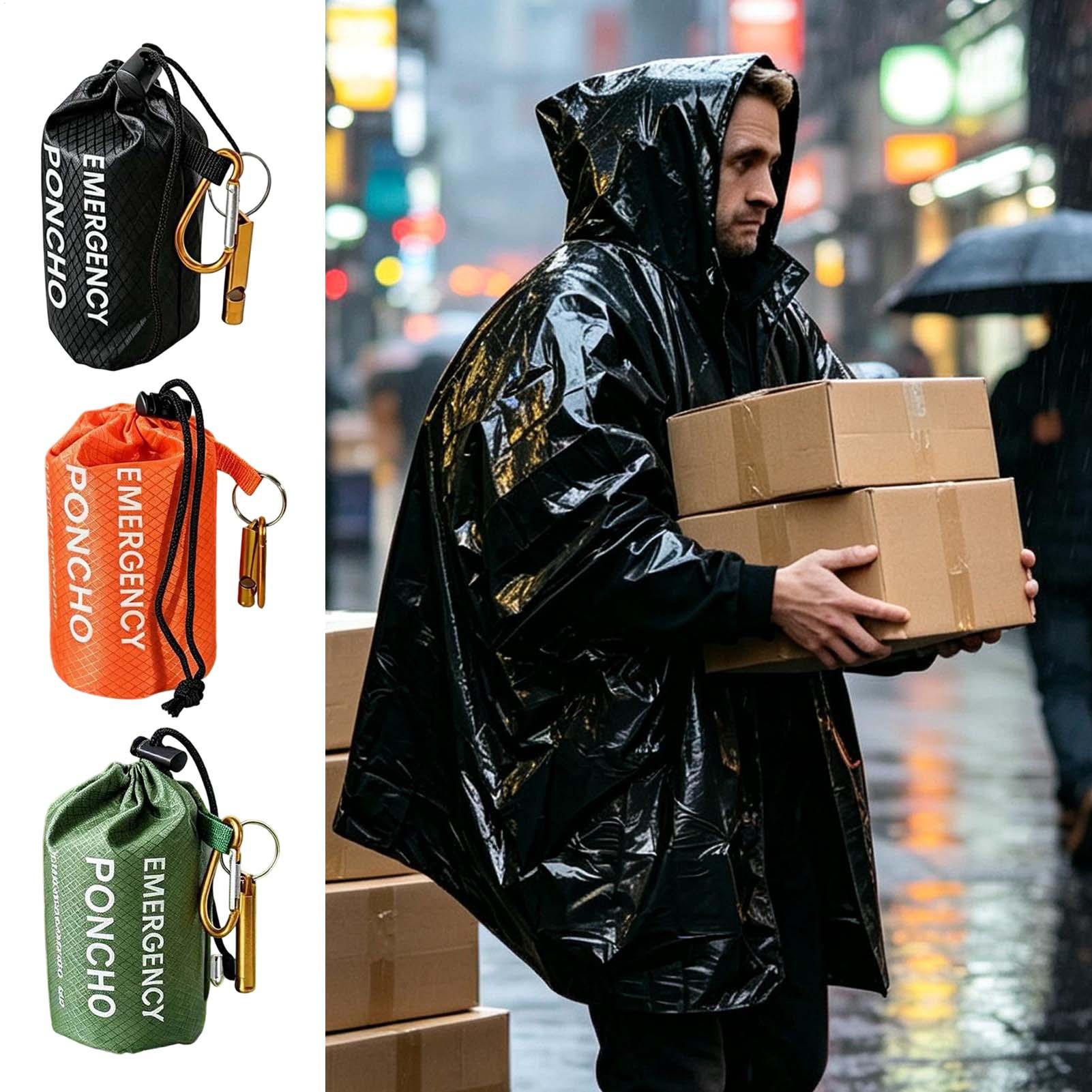 3-teiliges Set: Überlebens-Not – Emergency Poncho Rain Bewertung und Preis